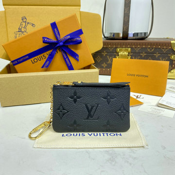 ルイヴィトン LOUISVUITTON 057-M80879 2024年最新入荷 カードキーケース ポシェット クレ 小銭入れ コインケース モノグラム アンプラント レザー