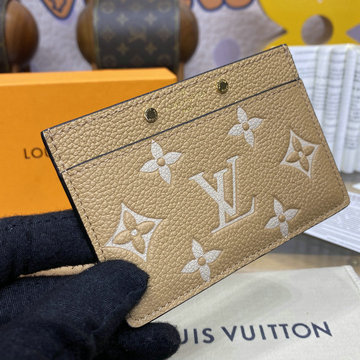ルイヴィトン LOUISVUITTON 057-M81022T  2024年最新入荷 カードケース ポルト カルト サーンプル 名刺入れ バイカラー モノグラム アンプラント レザー