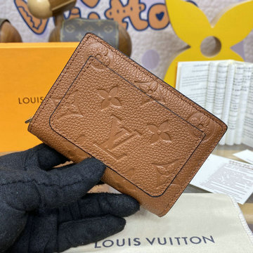 商品名称：ルイヴィトン LOUISVUITTON 2024年最新入荷 二つ折り短財布 ショートウォレット モノグラム アンプラント レザー