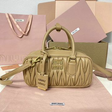 ミュウミュウ MIUMIU 057-MM5BB142BXS 2024年最新入荷 アルカディ トートバッグ スモール ハンドバッグ 2way ショルダーバッグ レディース