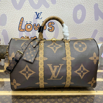 ルイヴィトン LOUISVUITTON 057-M47211  2024年最新入荷 キーポル バンドリエール 45 トートバッグ ボストンバッグ モノグラム ジャイアント キャンバス