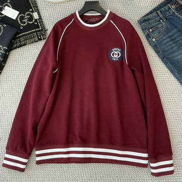 商品名称：グッチ GUCCI XG-WYGG24008 2024年秋冬最新入荷 ロングスリーブ スウェット クルーネック レディース ワインレッド