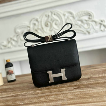 エルメス HERMES 063-H108219SYBK 2024最新入荷 コンスタンス ショルダーバッグ フラップバッグ レディース ヴォーエプソン 黒 シルバー金具