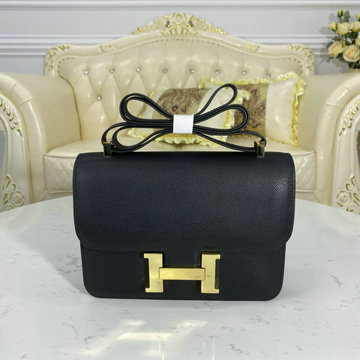 エルメス HERMES  063-H108223SJBK 2024最新入荷 コンスタンス ショルダーバッグ フラップバッグ レディース ヴォーエプソン 黒 シルバー金具