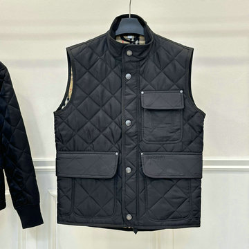 商品名称：バーバリー BURBERRY XG-YFBR24007  2024年秋冬最新入荷 チェック柄 ダウンベスト ノースリーブ コットンコート メンズ