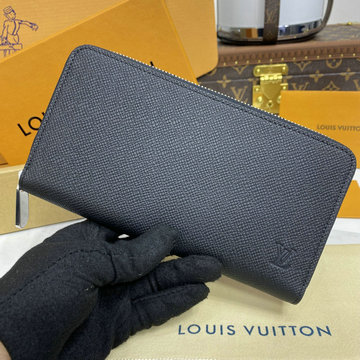 ルイヴィトン LOUISVUITTON 057-M31071 2024年最新入荷 ジッピーウォレット ホリゾンタル ファスナー長財布 タイガ レザー 黒