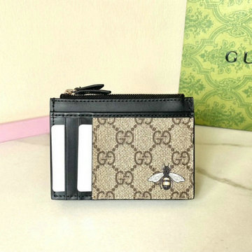 商品名称：グッチ GUCCI 057-GG597555BBK 2024年最新作 ビー GG スプリーム ジップコインケース 小銭入れ カード入れ レザー キャンパス