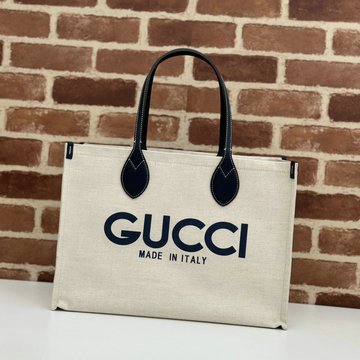 商品名称：グッチ GUCCI 057-GG772176BBK 2024年最新作 GUCCI プリント トートバッグ ハンドバッグ レディース キャンパス