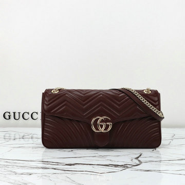 グッチ GUCCI 057-GG788371PJH 2024年最新入荷 GGマーモント ラージ ショルダーバッグ チェーンポーチ レディース レザー