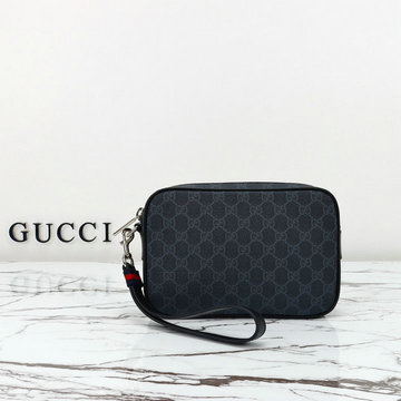 グッチ GUCCI 057-GG792096BQK 2024年最新入荷 インターロッキングG付き GG ストラップ付き メンズ クラッチバッグ 手持ちかばん