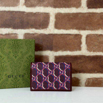 グッチ GUCCI 057-GG795044BJH 2024年最新入荷 GGシャドウ カードケース 二つ折り短財布 名刺入れ キャンパス