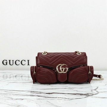 グッチ GUCCI 057-GG795228PJH 2024年最新入荷 GGマーモント チェーンポーチ ショルダーバッグ レディース レザー