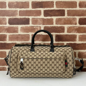 グッチ GUCCI 057-GG800185BKF 2024年最新入荷 ミディアム ダッフルバッグ ハンドバッグ 2way ショルダーバッグ 旅行かばん キャンパス