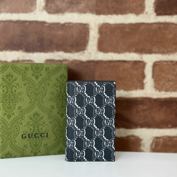 グッチ GUCCI 057-GG802026BBK 2024年最新入荷 GGシャドウ 二つ折り カードケース パスポートケース キャンパス