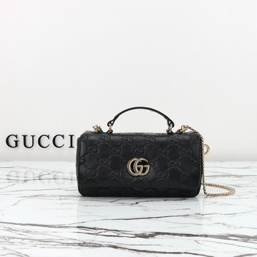 グッチ GUCCI 057-GG806017GBK 2024年最新入荷 GGミラノ ミニ トップハンドルバッグ トートバッグ 2way チェーン ショルダーバッグ レディース レザー