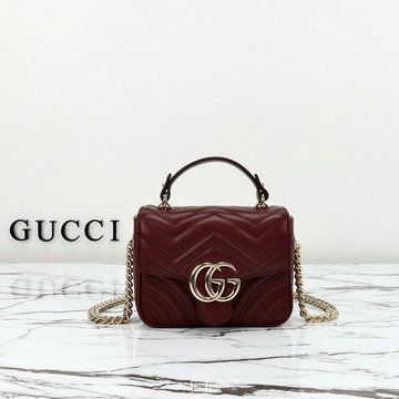 グッチ GUCCI 057-GG811238PJH2024年最新入荷 GGマーモント ミニ トップハンドルバッグ トートバッグ 2way ショルダーバッグ レディース