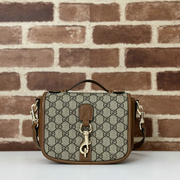グッチ GUCCI 057-GG815211BXZ2024年最新入荷 GGエンブレム ミニバッグ トートバッグ ハンドバッグ 2way ショルダーバッグ レディース GGスプリーム キャンバス