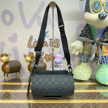 ルイヴィトン LOUISVUITTON 057-M46796K 2024年最新入荷 ソフト ポロションPM ショルダーバッグ メンズ モノグラム アンプラント レザー