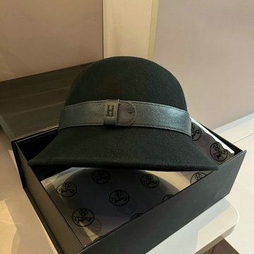 商品名称：エルメス HERMES AN-MZHE24001  2024年最新入荷 ボーラーハット ツイードハット 帽子 ウール 山高帽