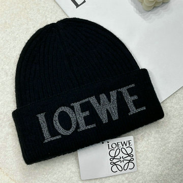 ロエベ LOEWE AN-MZLE24001P 2024年最新入荷 ニット帽 ウール カシミヤ 帽子 暖かい