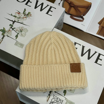 ロエベ LOEWE AN-MZLE24002 2024年最新入荷 ニット帽 ウール カシミヤ 帽子 暖かい