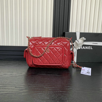 シャネル CHANEL GH-CH5156RD  2024年最新入荷 カメラバッグ チェーン ショルダーバッグ カーフスキン レディース