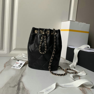 シャネル CHANEL GH-CH4810BK 2024年最新入荷 ドローストリング バケットバッグ チェーン ショルダーバッグ レディース