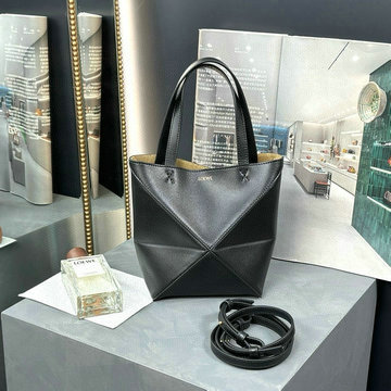 ロエベ LOEWE GH-LE260034QBK 2024年最新入荷 パズルフォルド スモール トートバッグ ハンドバッグ ショルダーバッグ レディース