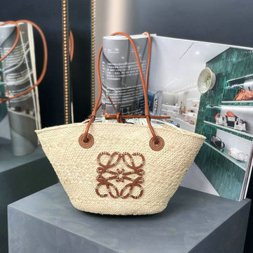 ロエベ LOEWE GH-LE652142ZS 2024年最新入荷 アナグラム バスケットバッグ トートバッグ ハンドバッグ トップハンドルバッグ イラカヤシ カーフ