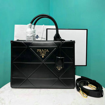商品名称：プラダ PRADA GH-PD1BA379BK 2024年最新入荷 シンボル ミディアム レザー バッグ トートバッグ ハンドバッグ レディース