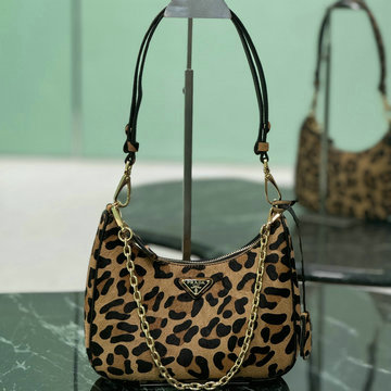 商品名称：プラダ PRADA GH-PD1BC204MBW 2024年最新入荷 ミニバッグ ホーボーバッグ ショルダーバッグ レディース Re-Edition プリントレザー