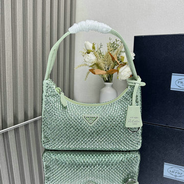 プラダ PRADA GH-PD1NE515ZGL 2024年最新入荷 クレオ ホーボーバッグ ショルダーバッグ レディースかばん トライアングルロゴ付 レザー