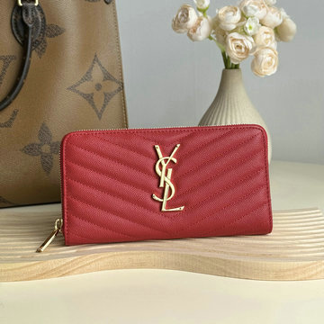 イヴサンローラン Saint laurent YSL GH-YSL358094RD 2024年最新入荷 モノグラム サンローラン フルジップウォレット ファスナー長財布