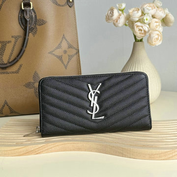 イヴサンローラン Saint laurent YSL GH-YSL358094YK  2024年最新入荷 モノグラム サンローラン フルジップウォレット ファスナー長財布