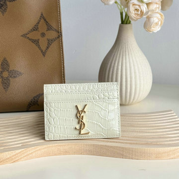 イヴサンローラン Saint laurent YSL GH-YSL423291EBS  2024年最新入荷 カサンドラ マテラッセ カードケース クロコ柄