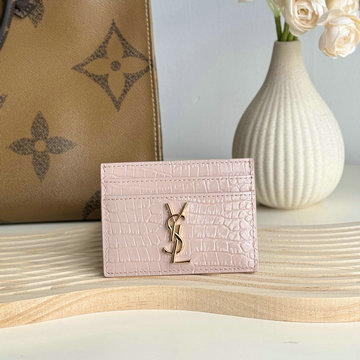 イヴサンローラン Saint laurent YSL GH-YSL423291EFH  2024年最新入荷 カサンドラ マテラッセ カードケース クロコ柄