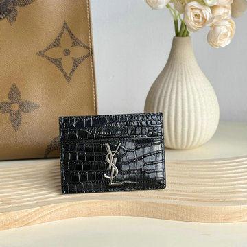 イヴサンローラン Saint laurent YSL GH-YSL423291EYK 2024年最新入荷 カサンドラ マテラッセ カードケース クロコ柄
