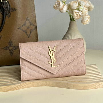 イヴサンローラン Saint laurent YSL  GH-YSL437469FH 2024年最新入荷 カサンドラ ラージ ウォレット 二つ折り長財布 ロングウォレット
