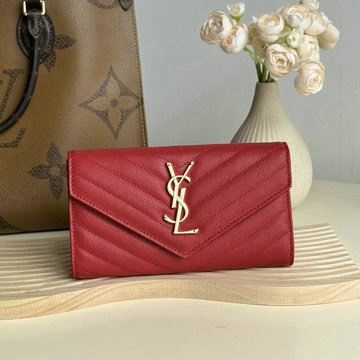 商品名称：イヴサンローラン Saint laurent YSL GH-YSL437469RD  2024年最新入荷 カサンドラ ラージ ウォレット 二つ折り長財布 ロングウォレット