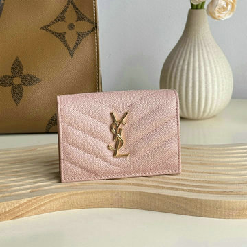イヴサンローラン Saint laurent YSL GH-YSL596323FH  2024年最新入荷 モノグラム ビジネス カードケース 名刺入れ グレイン ド プードルエンボスレザー