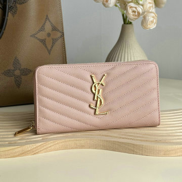 イヴサンローラン Saint laurent YSL GH-YSL358094FH 2024年最新入荷 モノグラム サンローラン フルジップウォレット ファスナー長財布 グレインパウダーテク