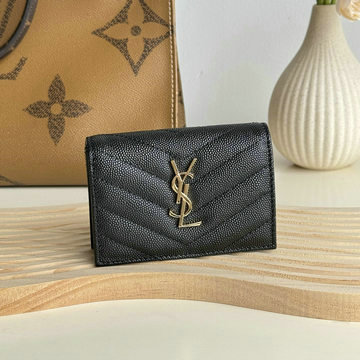 イヴサンローラン Saint laurent YSL GH-YSL596323JK  2024年最新入荷 モノグラム ビジネス カードケース 名刺入れ グレイン ド プードルエンボスレザー