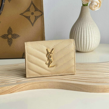 イヴサンローラン Saint laurent YSL GH YSL596323XS 2024年最新入荷 モノグラム ビジネス カードケース 名刺入れ グレイン ド プードルエンボスレザー