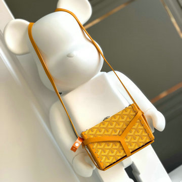 ゴヤール GOYARD BX-GY8017YL　2021年最新色 ミノディエール トランク 斜め掛け ショルダーバッグ クロスボディバッグ スクエアバッグ