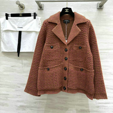 シャネル CHANEL JS-MYCH24013 2024年秋冬最新入荷 カーディガン ボタンクロージャー ロングスリーブ セーター ニット カシミヤ ウール