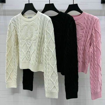 シャネル CHANEL JS-MYCH24022 2024年秋冬最新入荷 セーター クルーネック ニット ロングスリーブ カシミヤ ウール