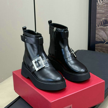 商品名称：ロジェヴィヴィエ ROGER VIVIER XG-RVJ24001  2024年秋冬最新入荷 ウィメンズ ショートブーツ カジュアルシューズ レザー