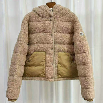 商品名称：モンクレール MONCLER JS-WTMC24004 2024年秋冬最新入荷 新作 Audrieu テディ素材 ショート ダウンジャケット ジップジャケット フード付き