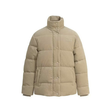 商品名称：ミュウミュウ MIUMIU JS-WTMM24012 2024年秋冬最新入荷 新作 シングルブレスト ダウンジャケット ショートコート ロングスリーブ