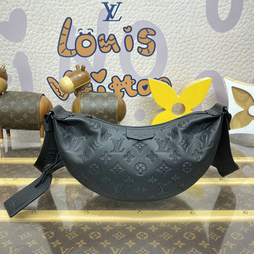 ルイヴィトン LOUISVUITTON 2024年最新入荷 ハンモックバッグ PM ショルダーバッグ モノグラム シャドウ レザー